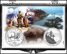 Westward Journey Jefferson Nickel Snaplock Display