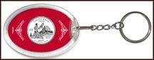California State Quarter Keychain