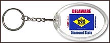 Delaware State Quarter Keychain