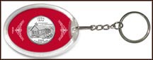 Iowa State Quarter Keychain