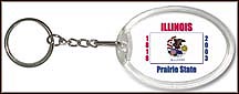 Illinois State Quarter Keychain