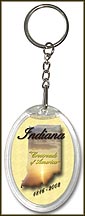 Indiana State Quarter Keychain