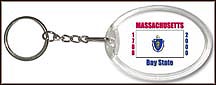 Massachusetts State Quarter Keychain