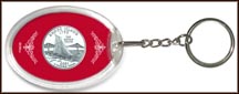 Rhode Island State Quarter Keychain
