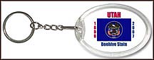 Utah State Quarter Keychain