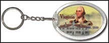 Virginia State Quarter Keychain