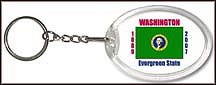 Washington State Quarter Keychain