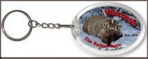 Wisconsin State Quarter Keychain